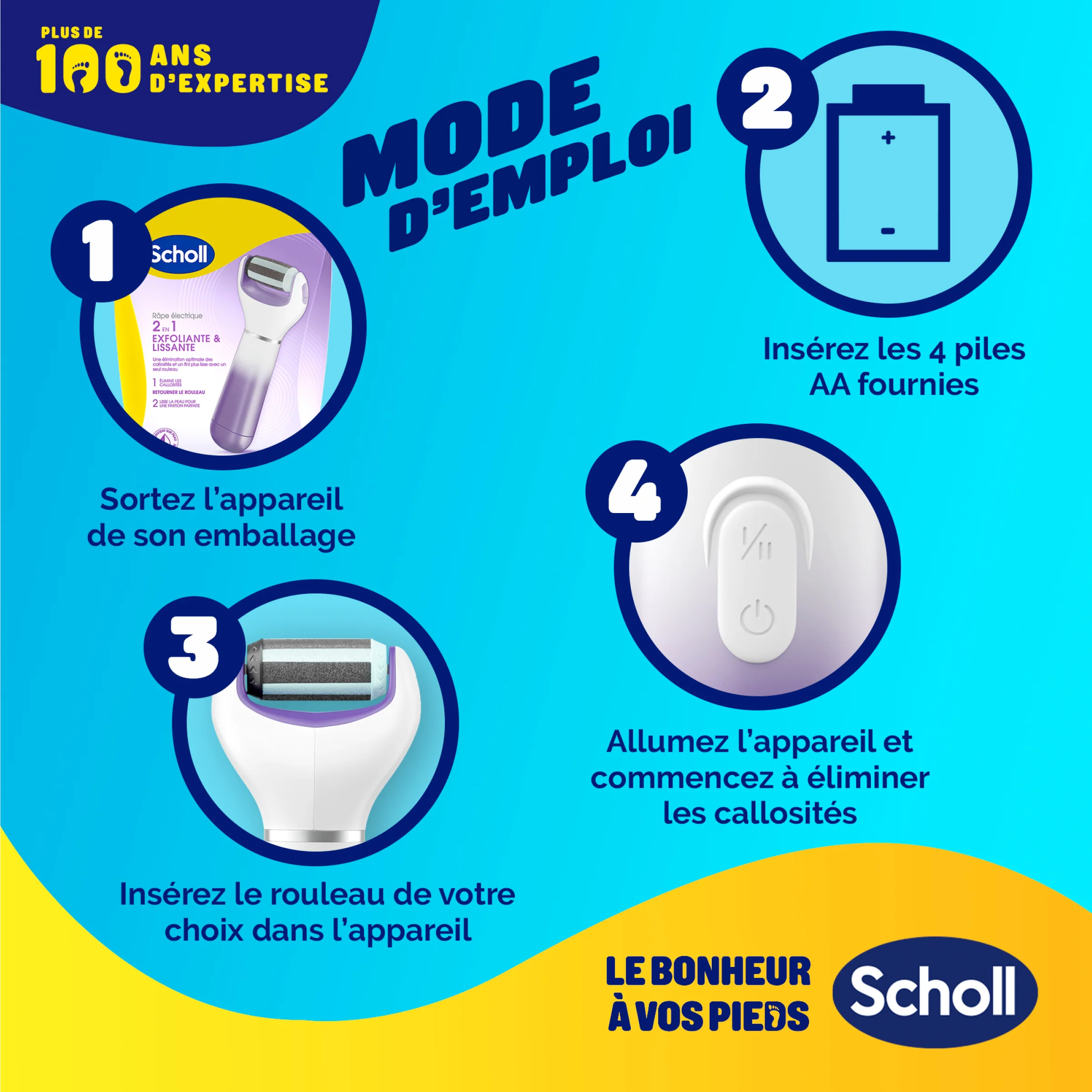 Coffret Scholl Râpe Electrique + Recharges 2 en 1 - Image 8