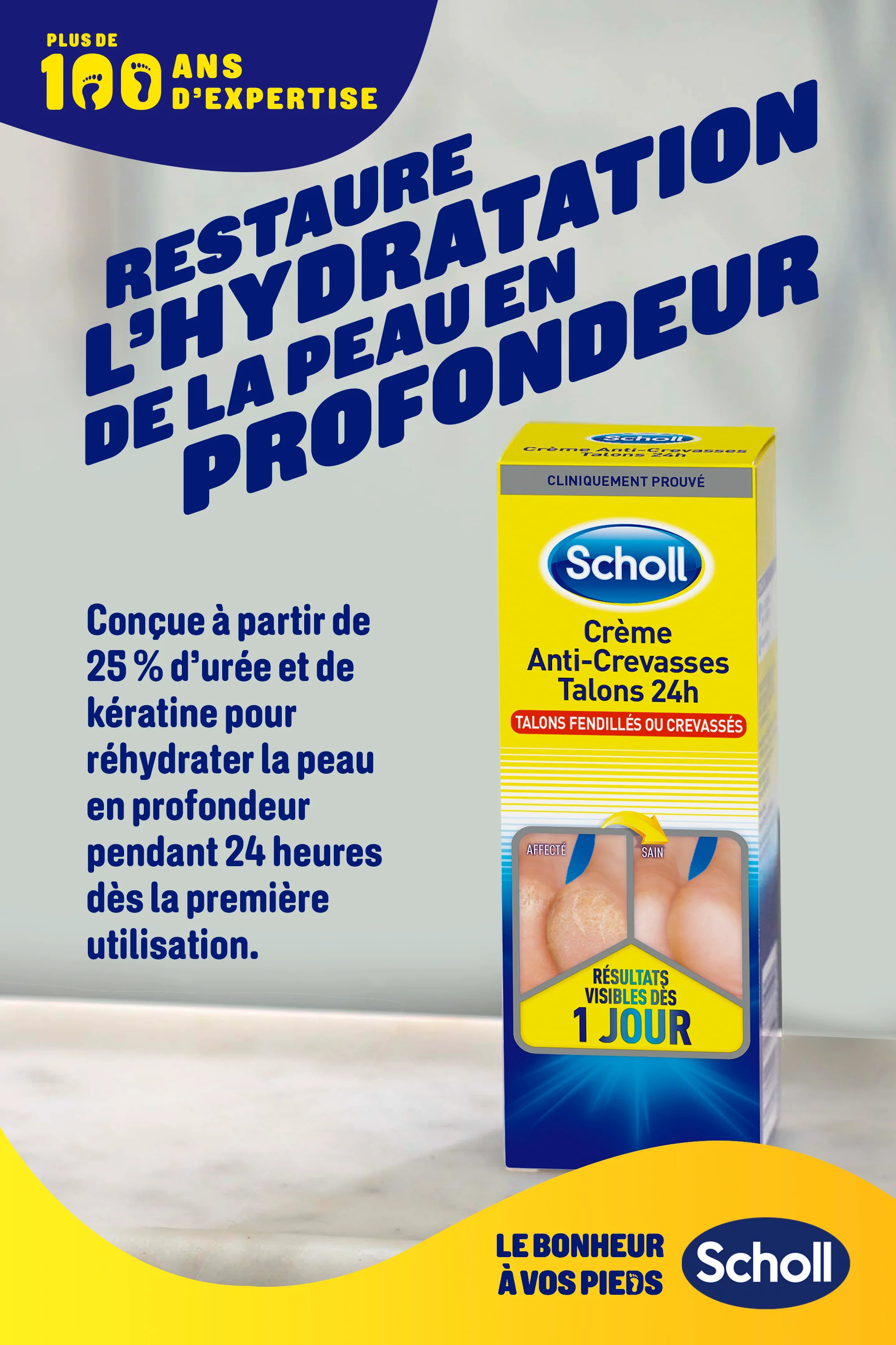 Scholl Crème Anti-Crevasses Talons 24h - Image 3