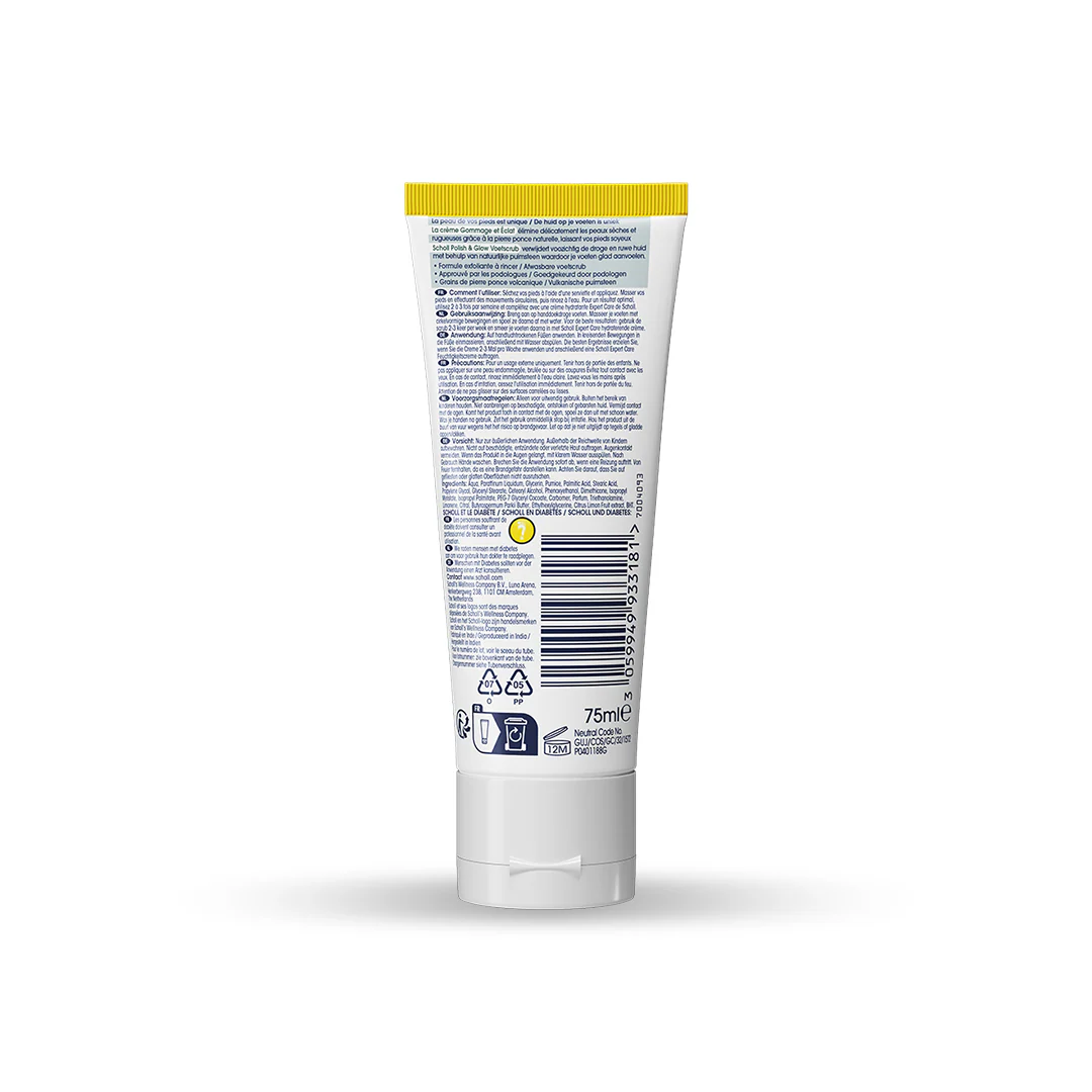 Scholl Crème Pieds Gommage et Éclat pour peaux rugueuses, 75ml - Image 9