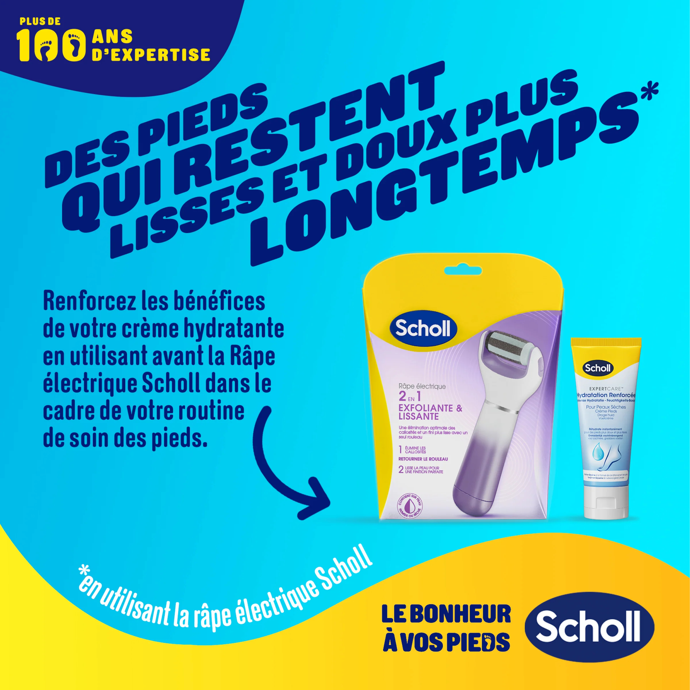 Scholl Crème Pieds Hydratation Renforcée pour peaux sèches, 75ml - Image 9