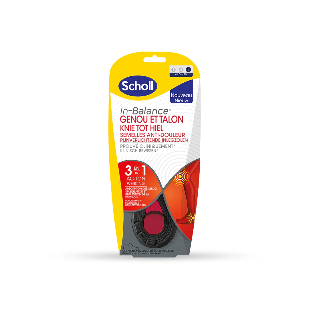 Semelle Scholl Expert Support Anti-Douleur Genou et Talon - Image 4