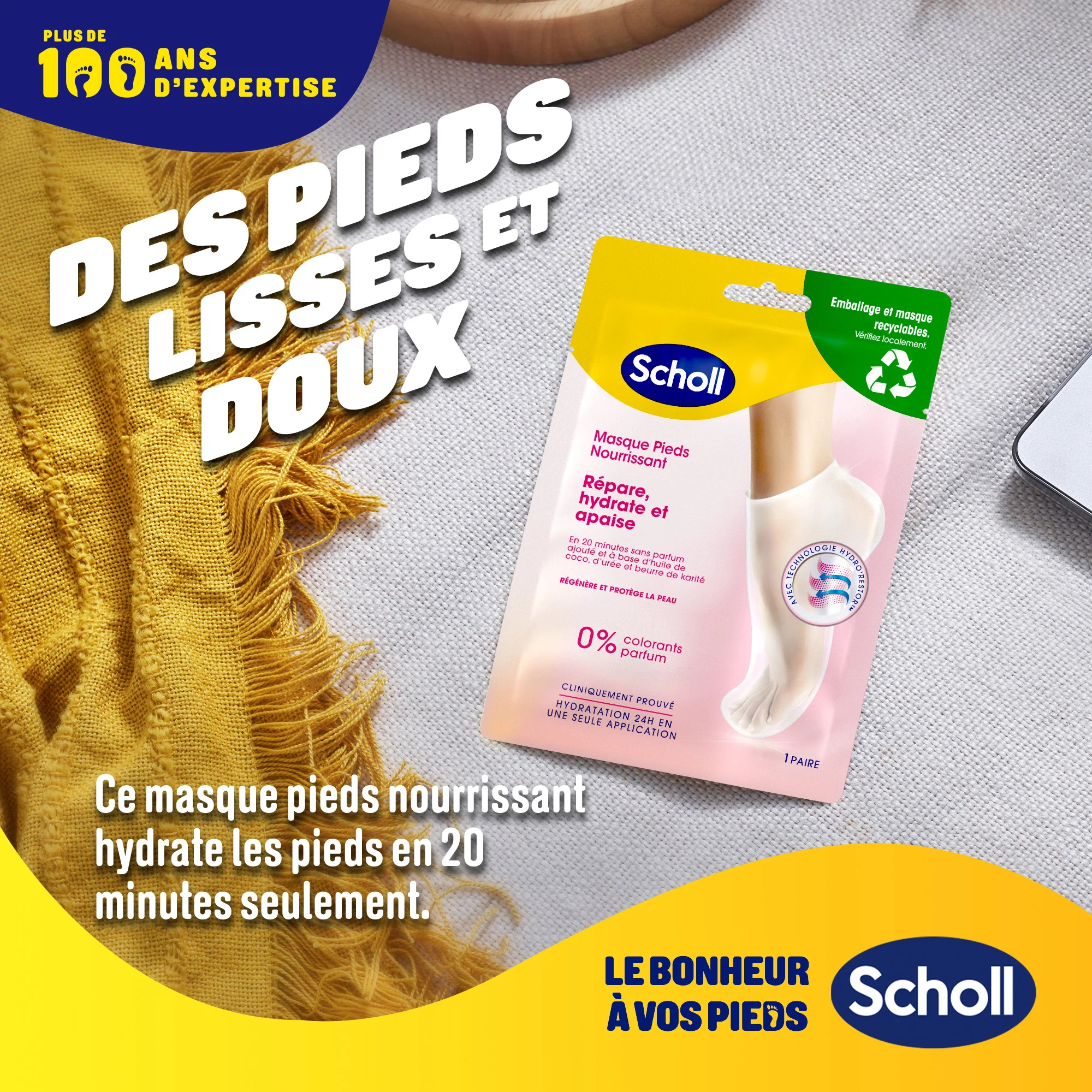 Scholl Masque Pieds Très Hydratant - Image 4