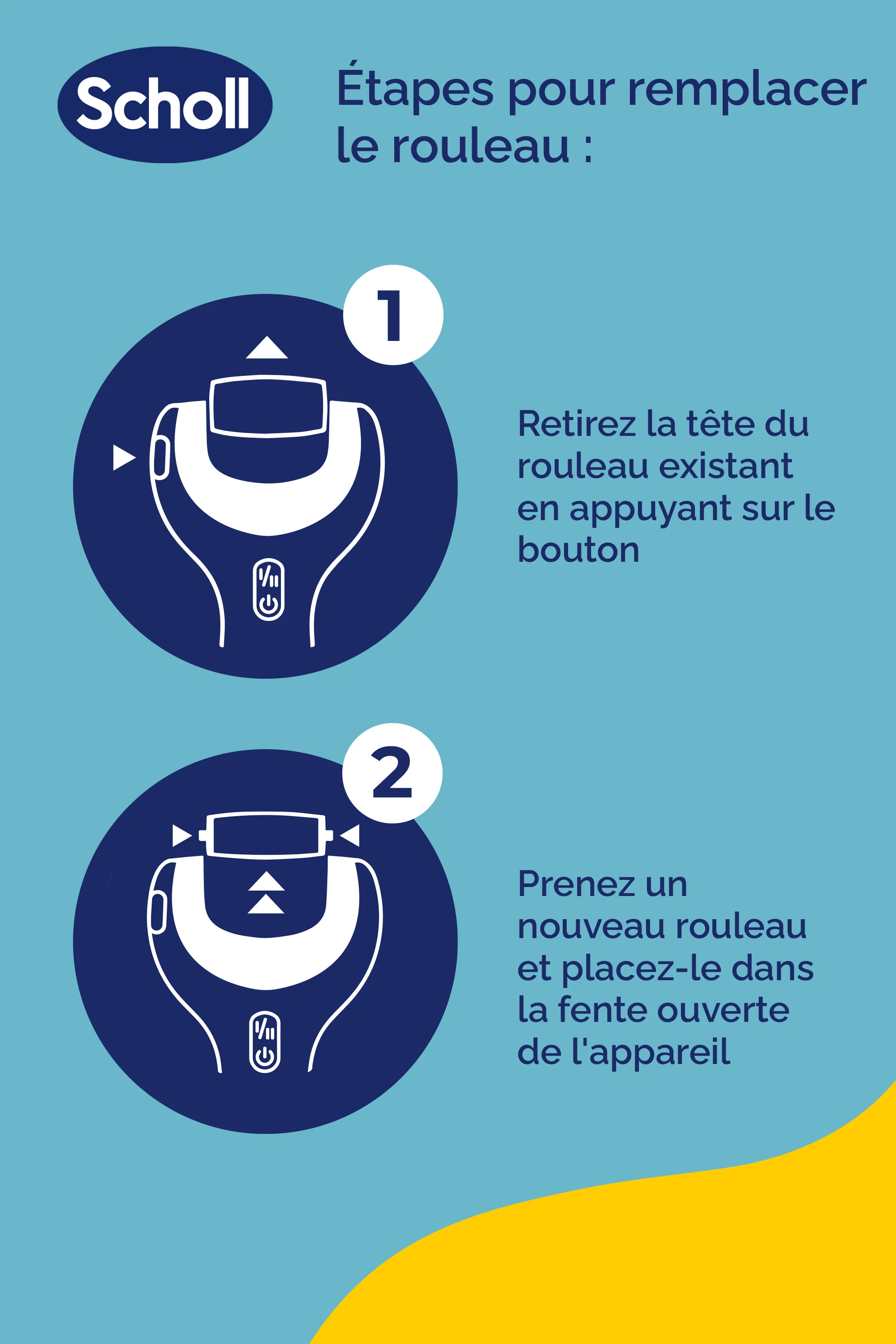 Rouleaux de Remplacement Scholl 2 en 1 Exfoliant & Lissant pour Râpe Electrique - Image 5