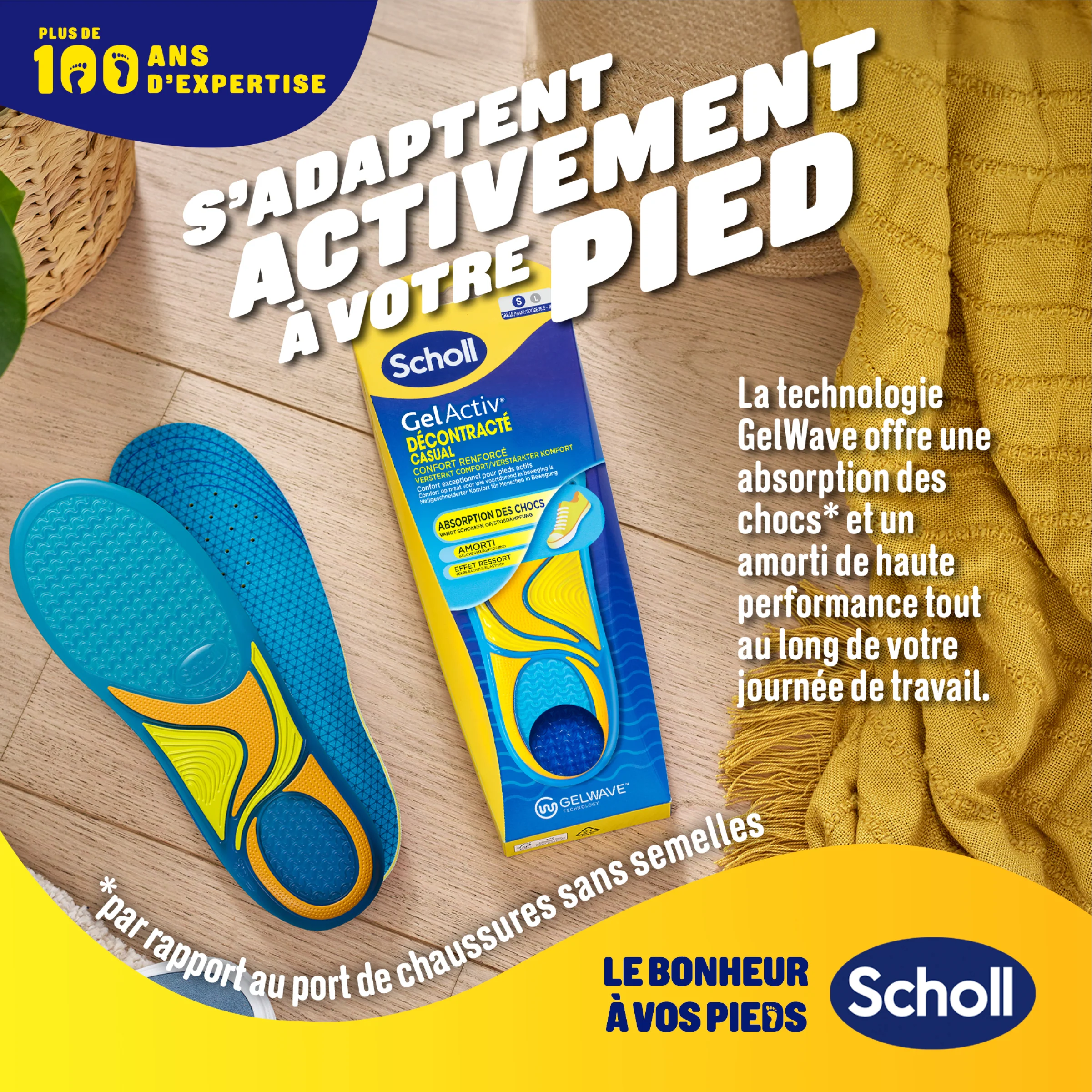 Semelles Scholl GelActiv Décontractées - Pointure 35.5-40.5 - Image 3