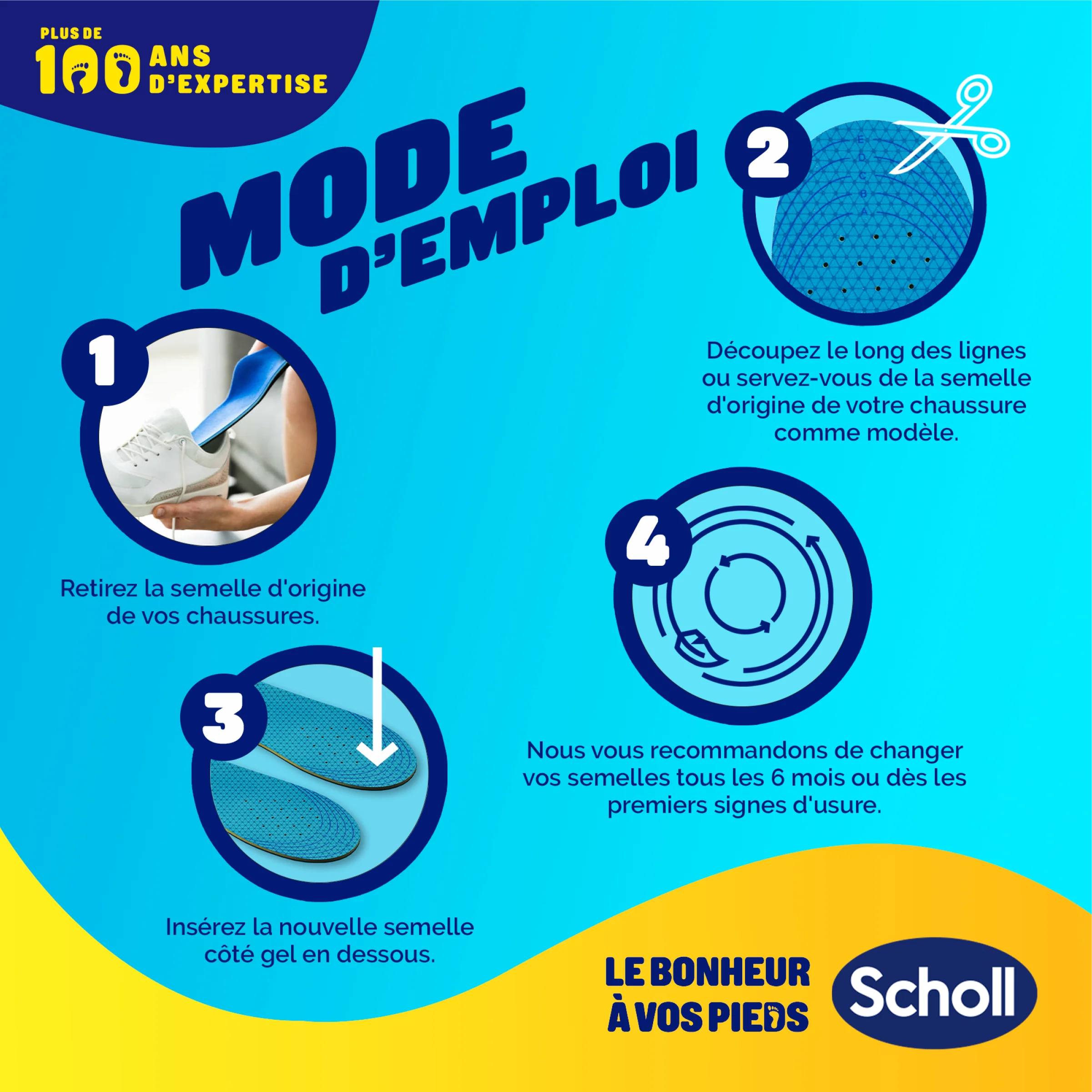Semelles Scholl GelActiv Décontractées - Pointure 35.5-40.5 - Image 6