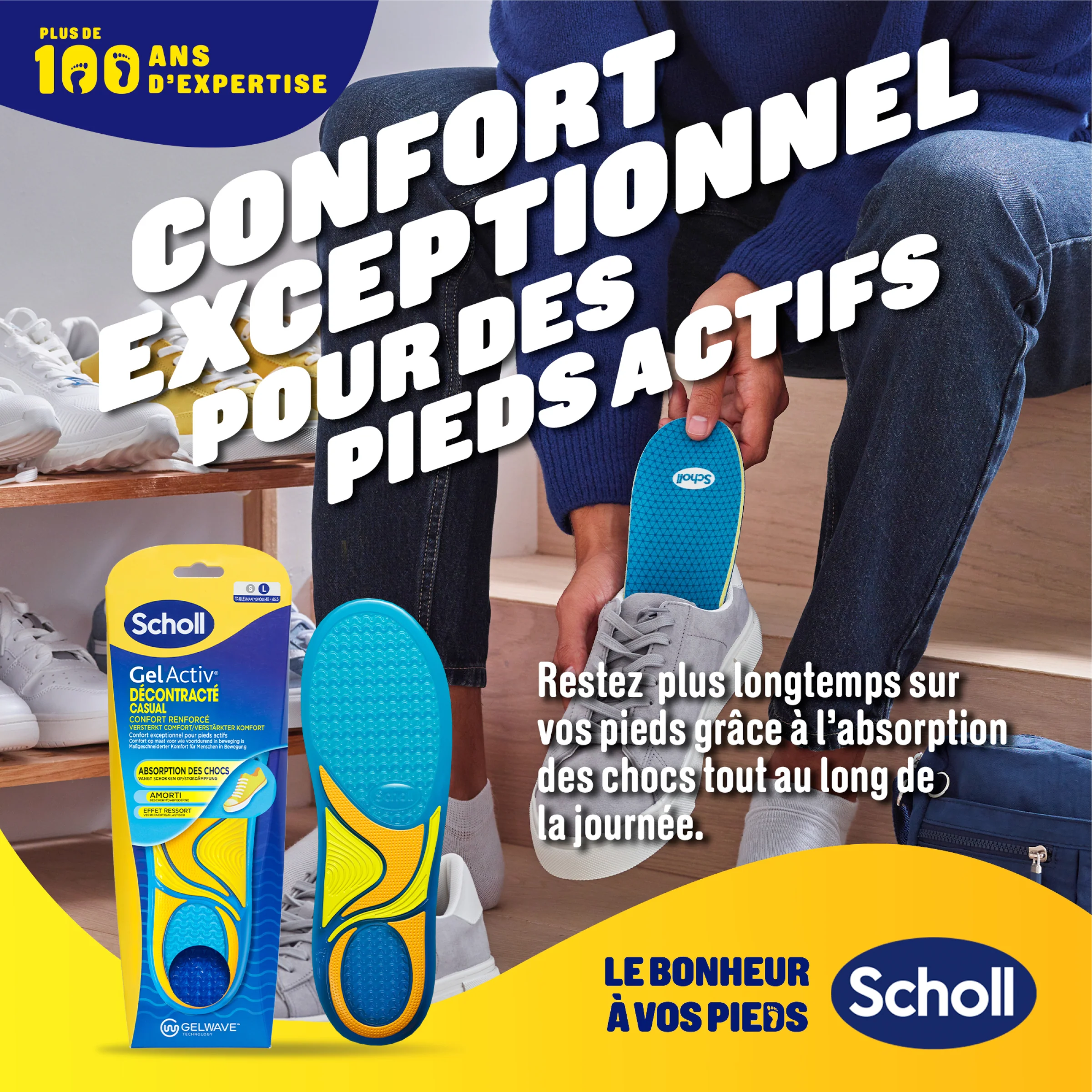 Semelles Scholl GelActiv Décontractées - Pointure 40-46.5 - Image 2
