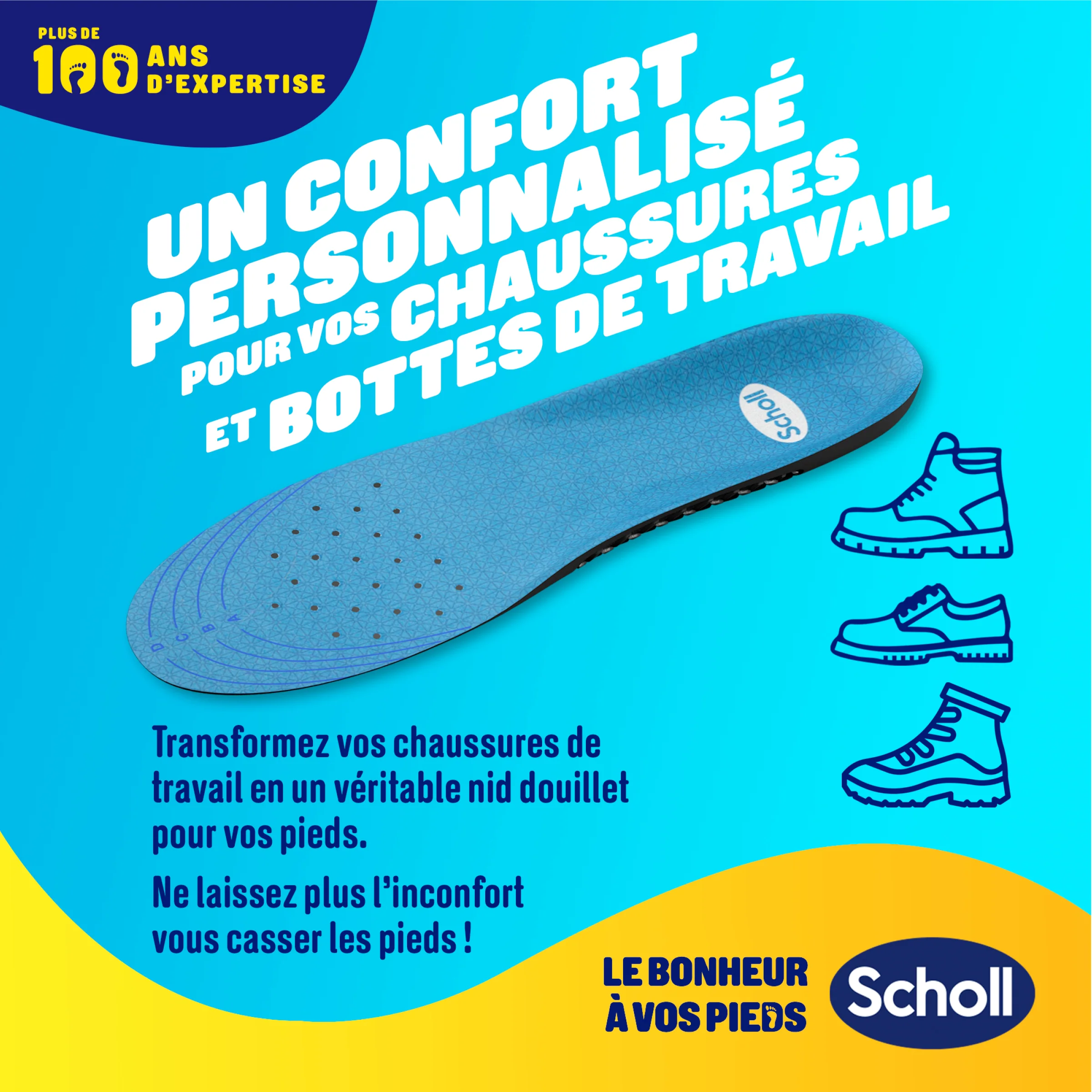 Semelles Scholl GelActiv Professionnel - Pointure 35.5-40.5 - Image 4