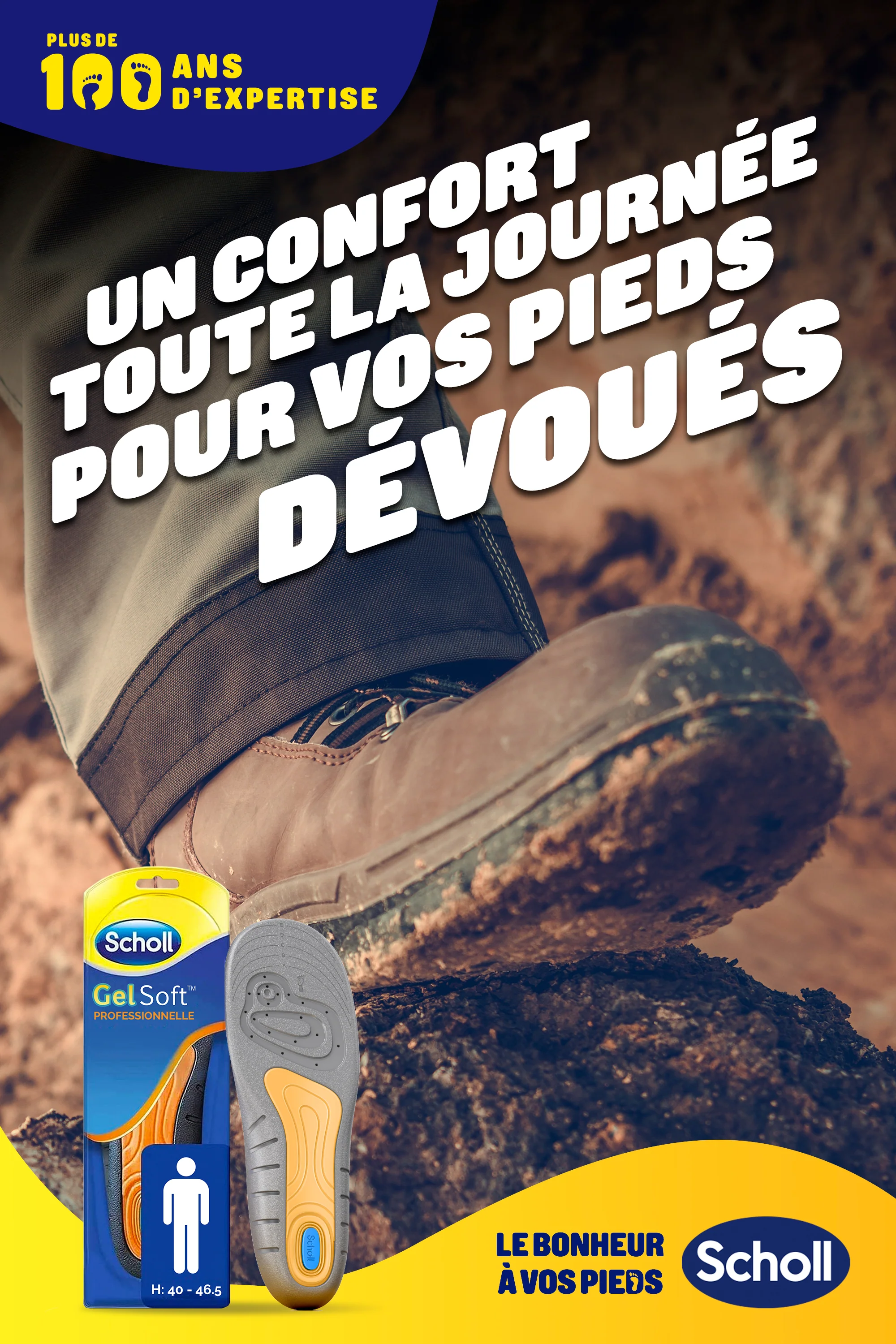 Semelles Scholl GelSoft Professionnelles Hommes - Pointure 40-46.5 - Image 3