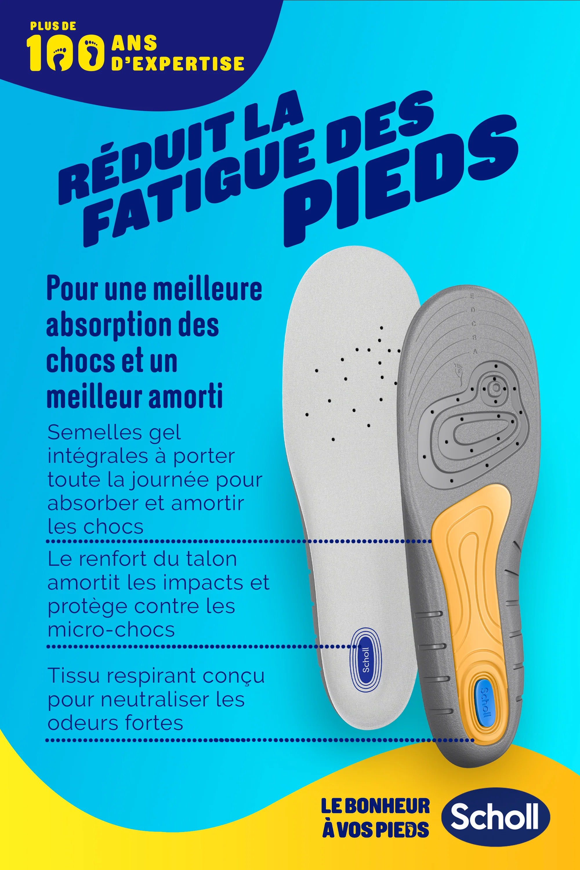 Semelles Scholl GelSoft Professionnelles Hommes - Pointure 40-46.5 - Image 4